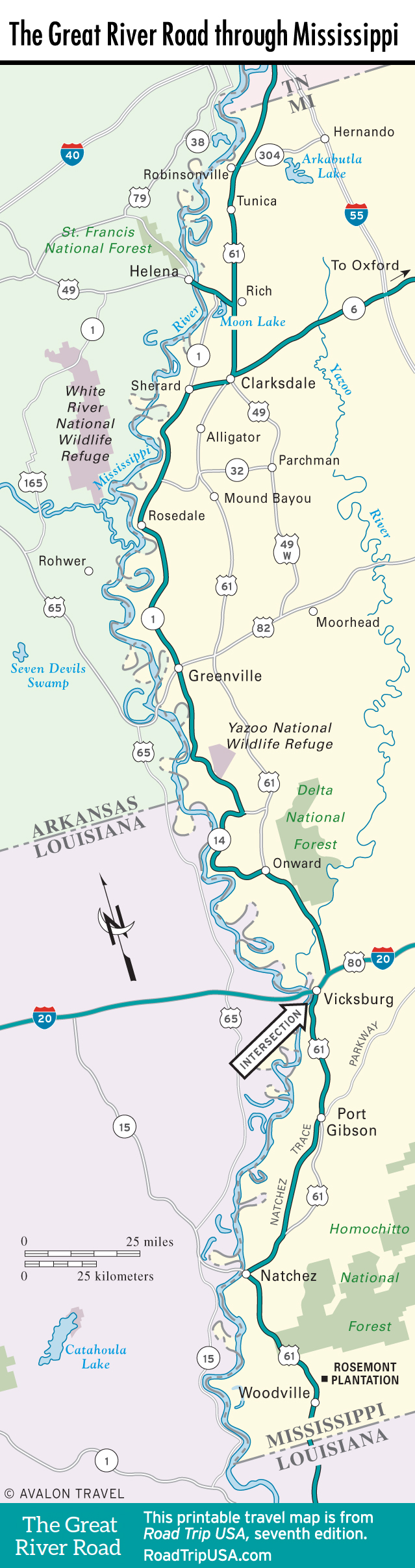 Highway 61 – The Great River Road in Mississippi | ROAD TRIP USA