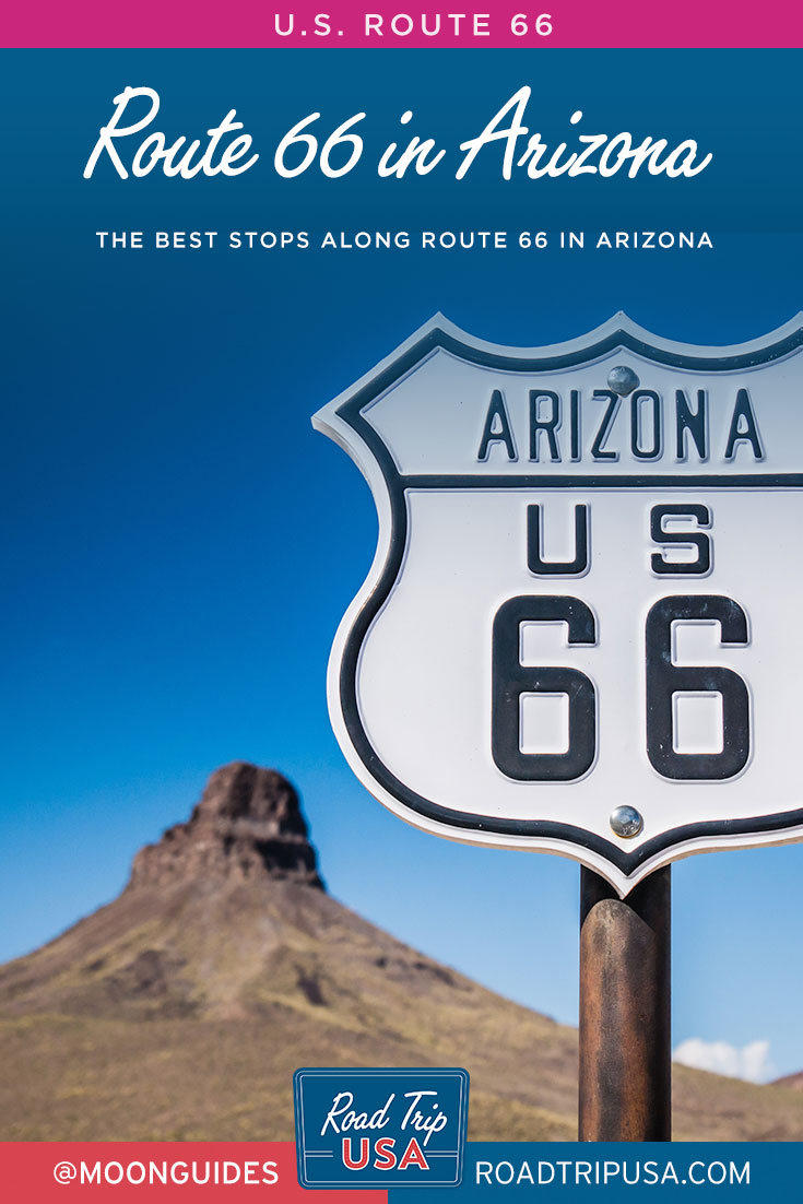 pinterest graphic – route 66 in arizona trip planner